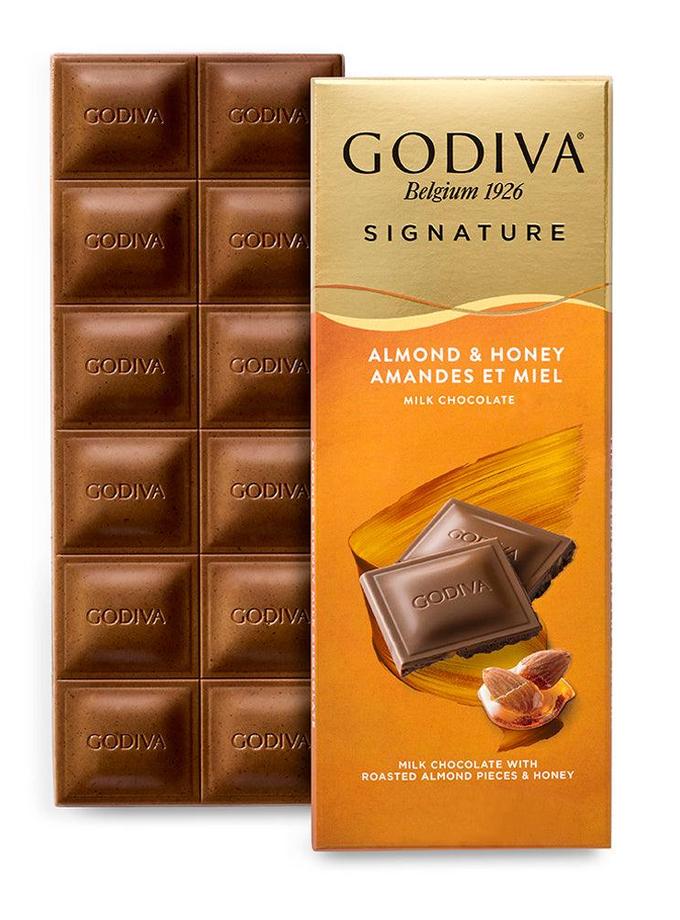 Almond & Honey Milk Chocolate Tablet, 90g New Arrival