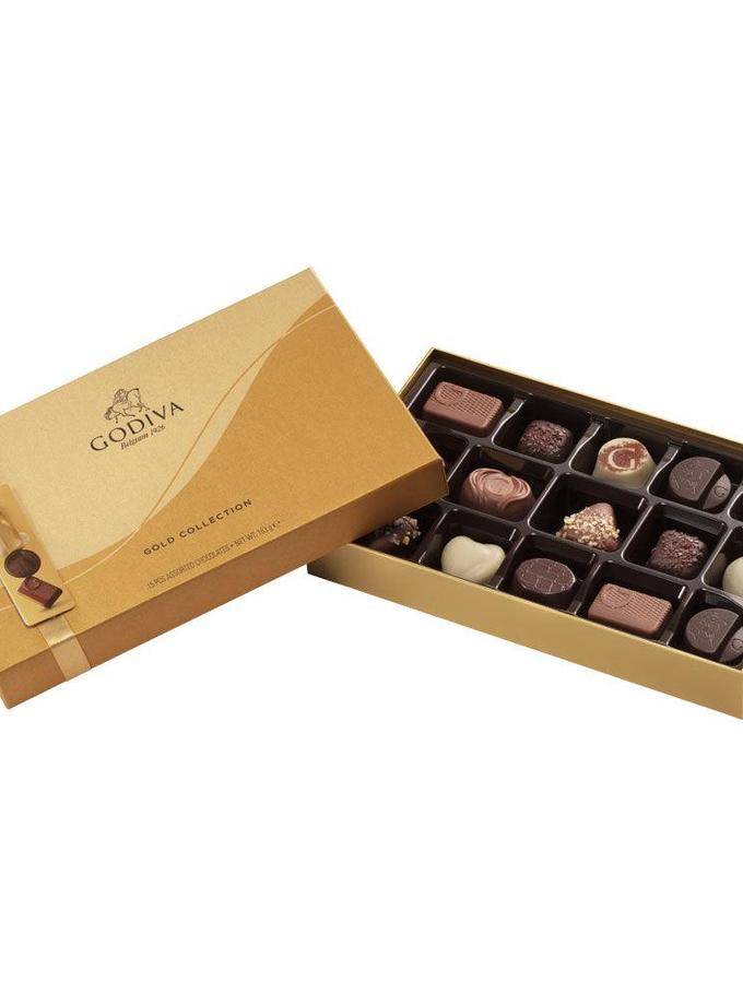 Assorted Chocolate Gold Gift Box, 15 pc Best Buy