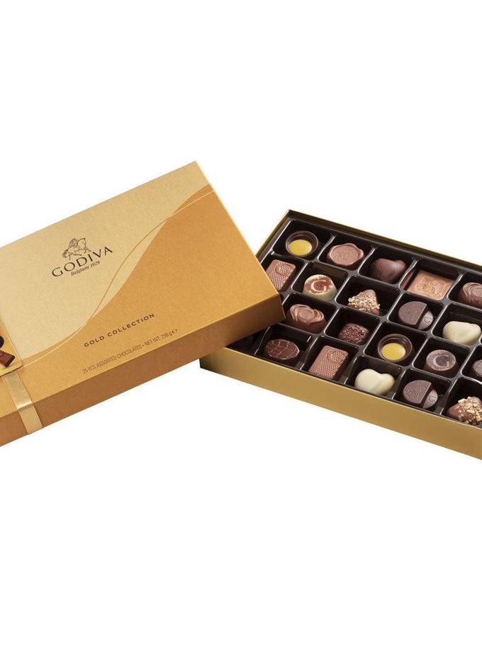 Assorted Chocolate Gold Gift Box, 25pc Best Buy