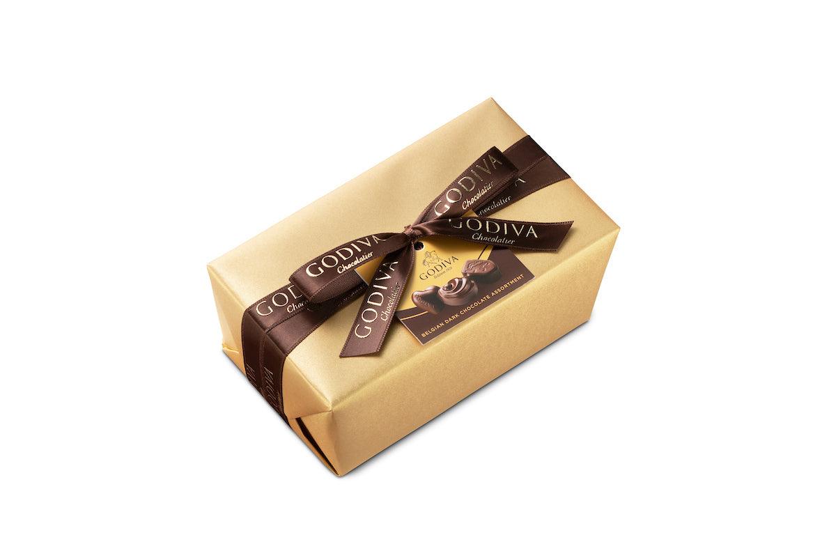 Dark Chocolate Gold Ballotin Box, 500g Free shipping