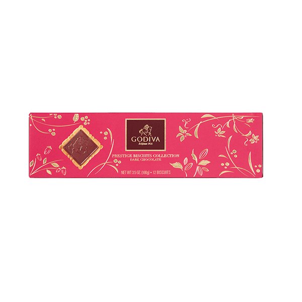 Lady Godiva Lait Prestige Dark Chocolate Biscuits, 12pc New Arrival